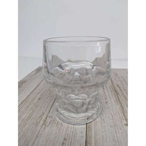 Set of 2 Vintage Honeycomb Georgian Tumbler Juice Water Glass 3 7/8" Tall Clear - Picture 3 of 10